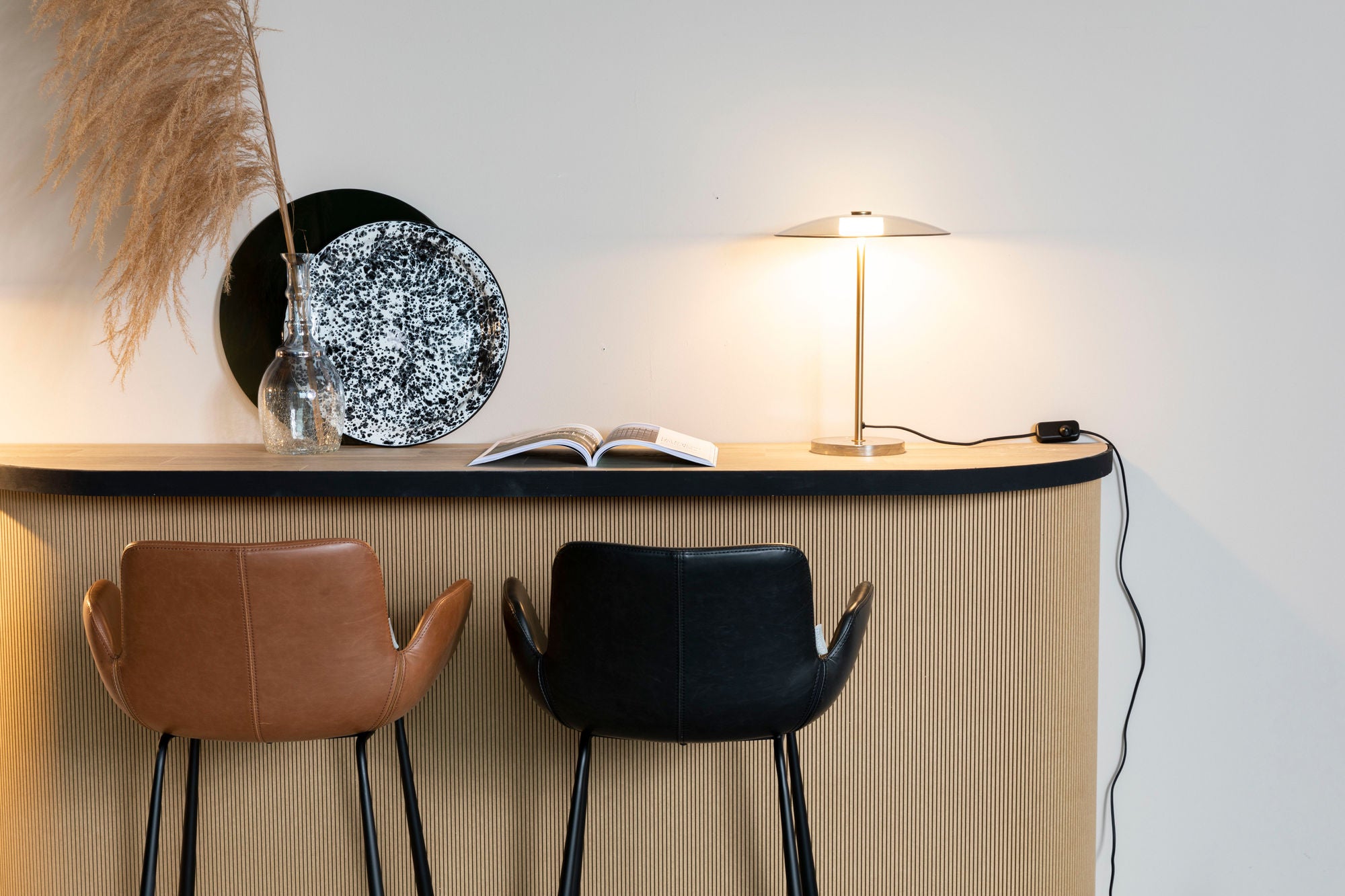 Zuiver Float Gold & Glass Table Lamp